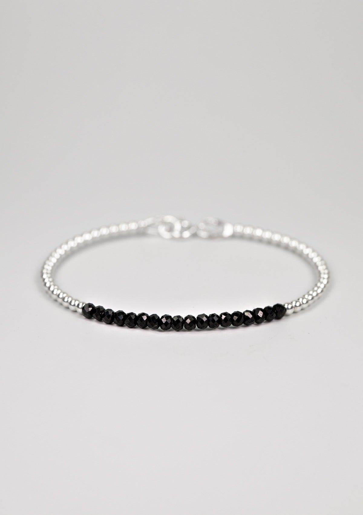 Black Spinel Beaded Bracelet