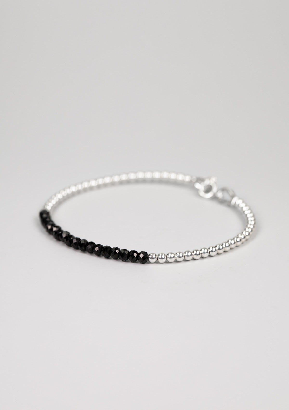 Black Spinel Beaded Bracelet