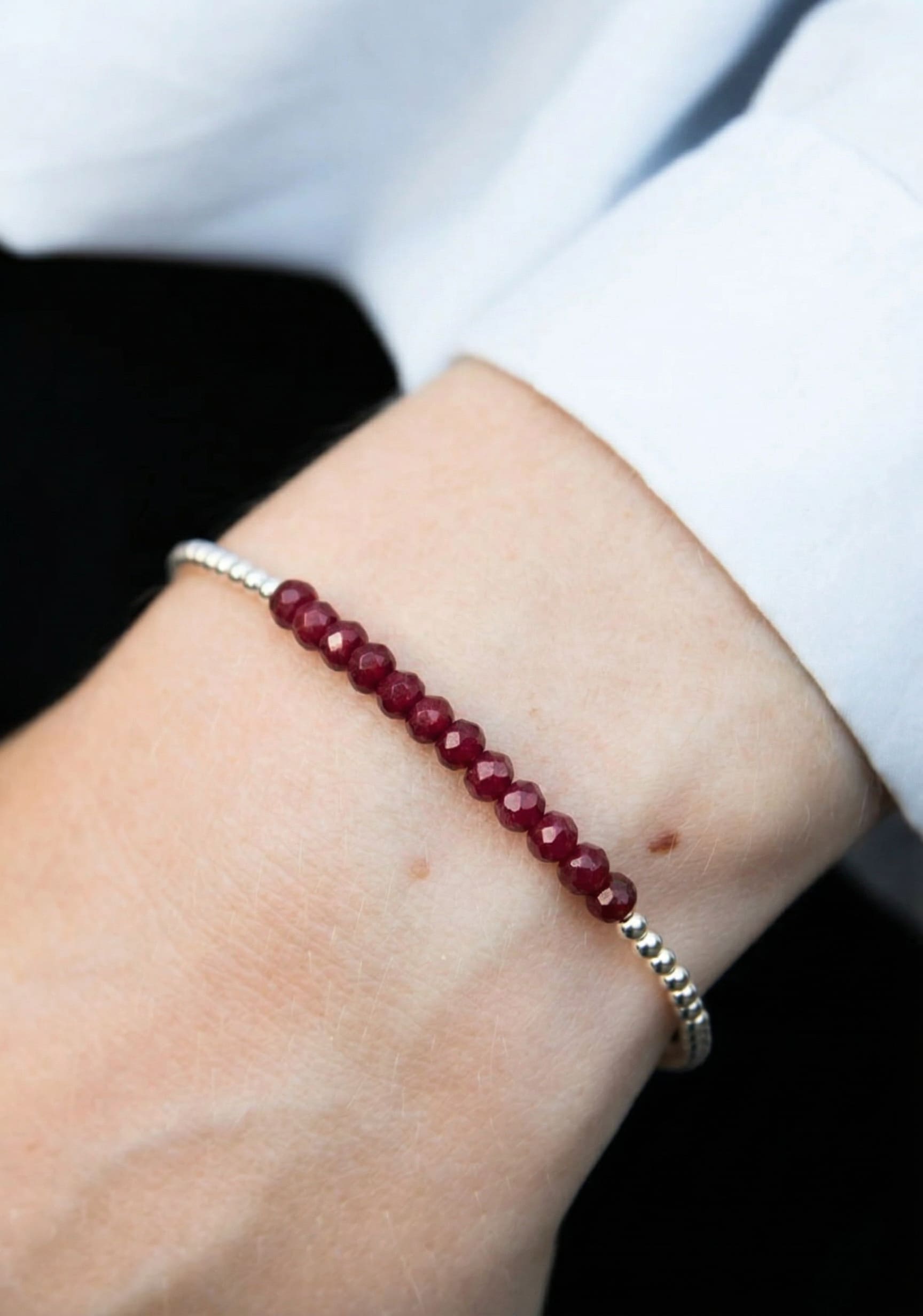 Jade-Perlenarmband