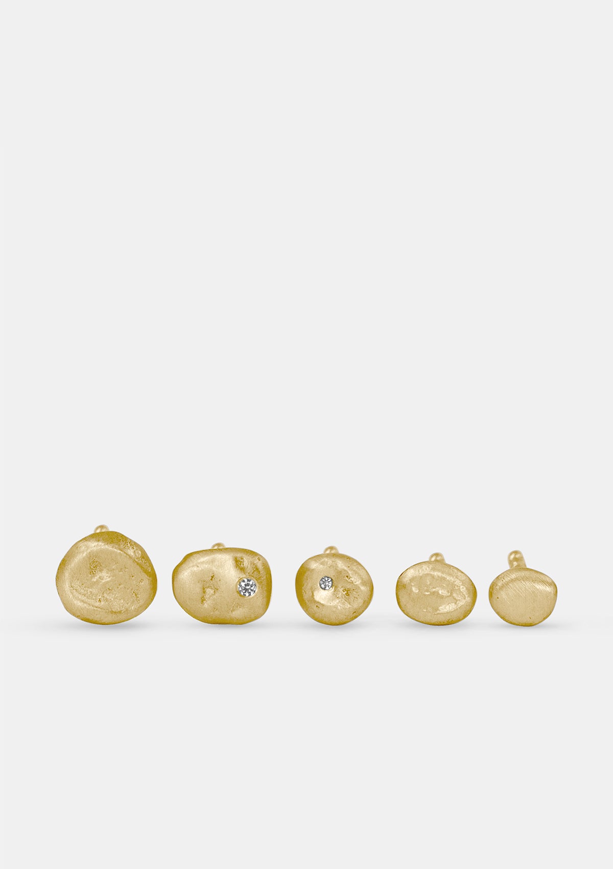 Einzel-Ohrring matt – Limitierte Gold-Edition