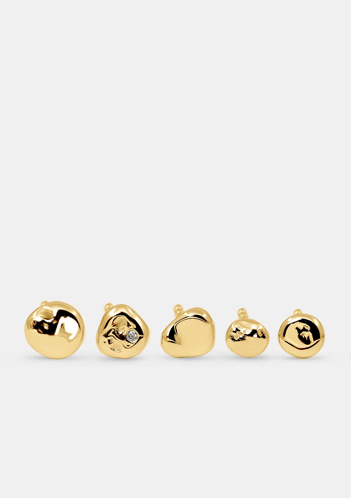 Einzel-Ohrring glänzend – Limitierte Gold-Edition