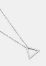 Hollow triangle necklace