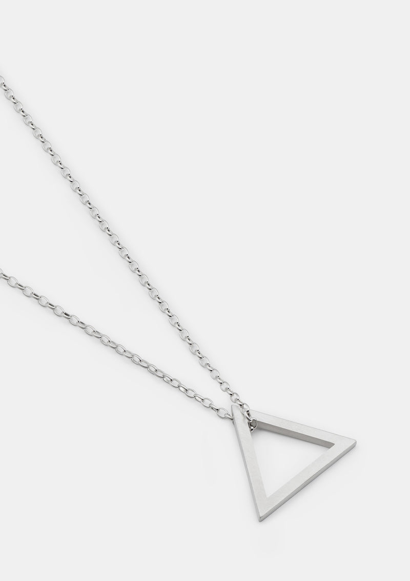 Hollow triangle necklace