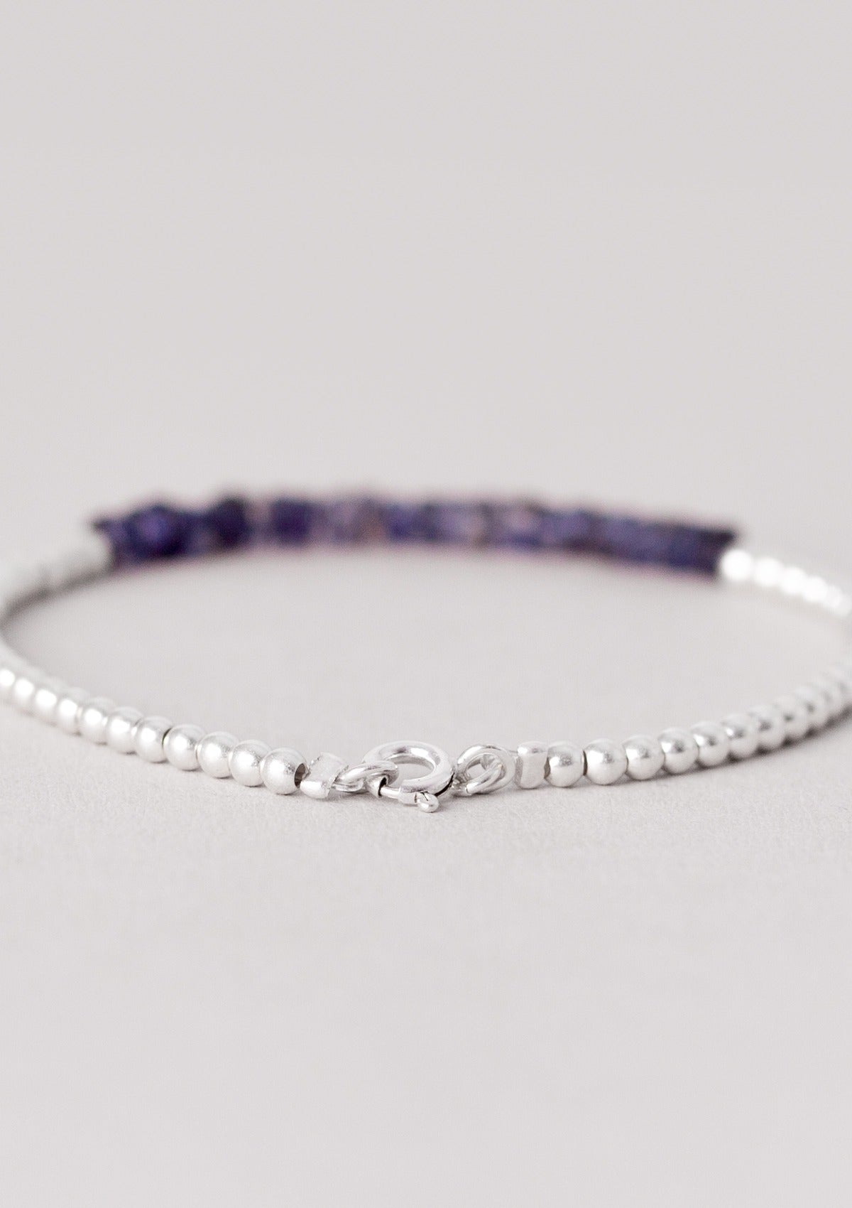 Iolite Beaded Bracelet