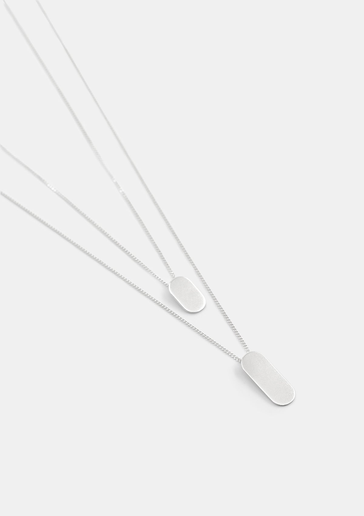 Layered oval necklace