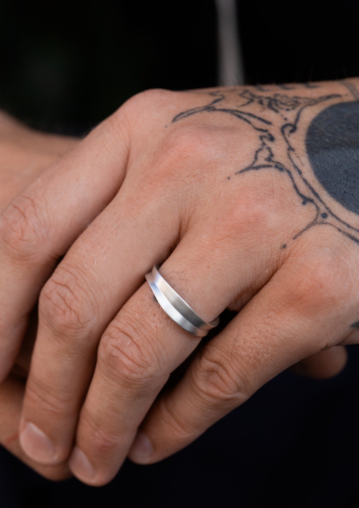 Linea Men’s Ring in Silver