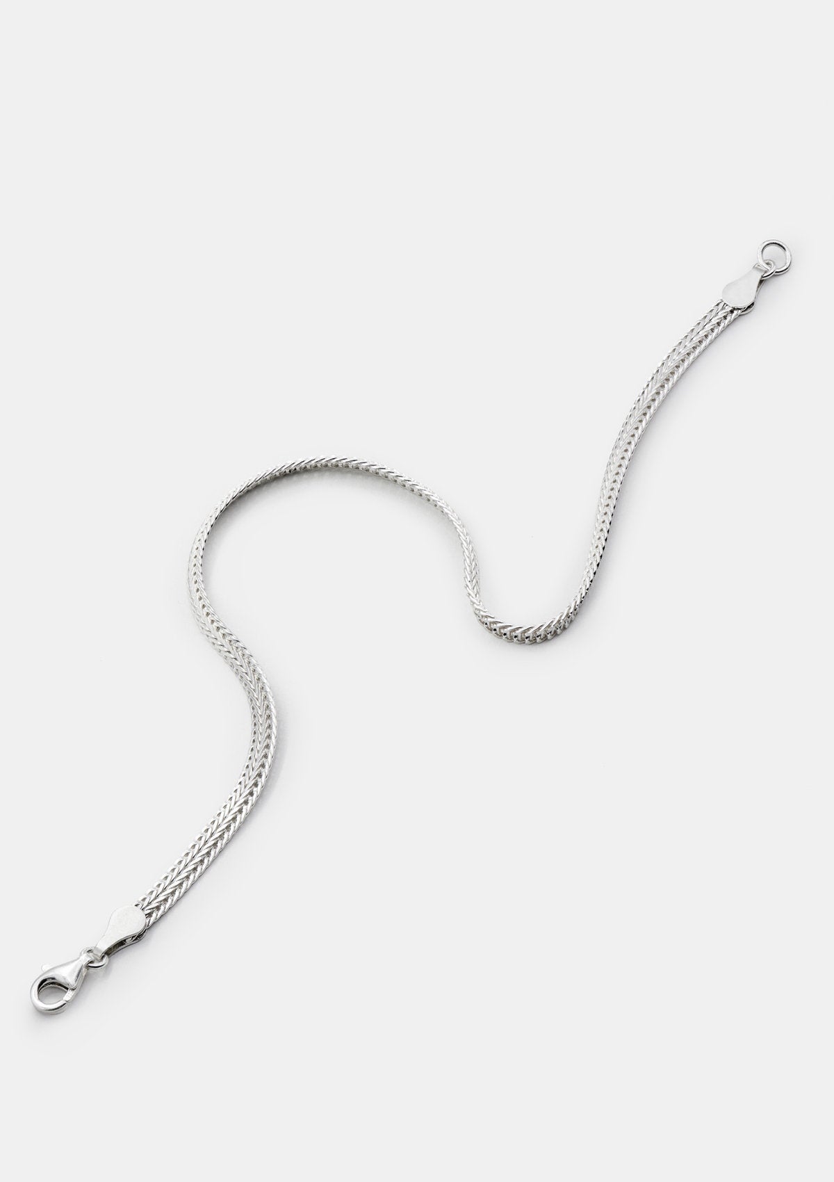 Link Silver Anklet by Sofia Kov – handcrafted in Berlin