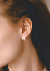Double circle earrings