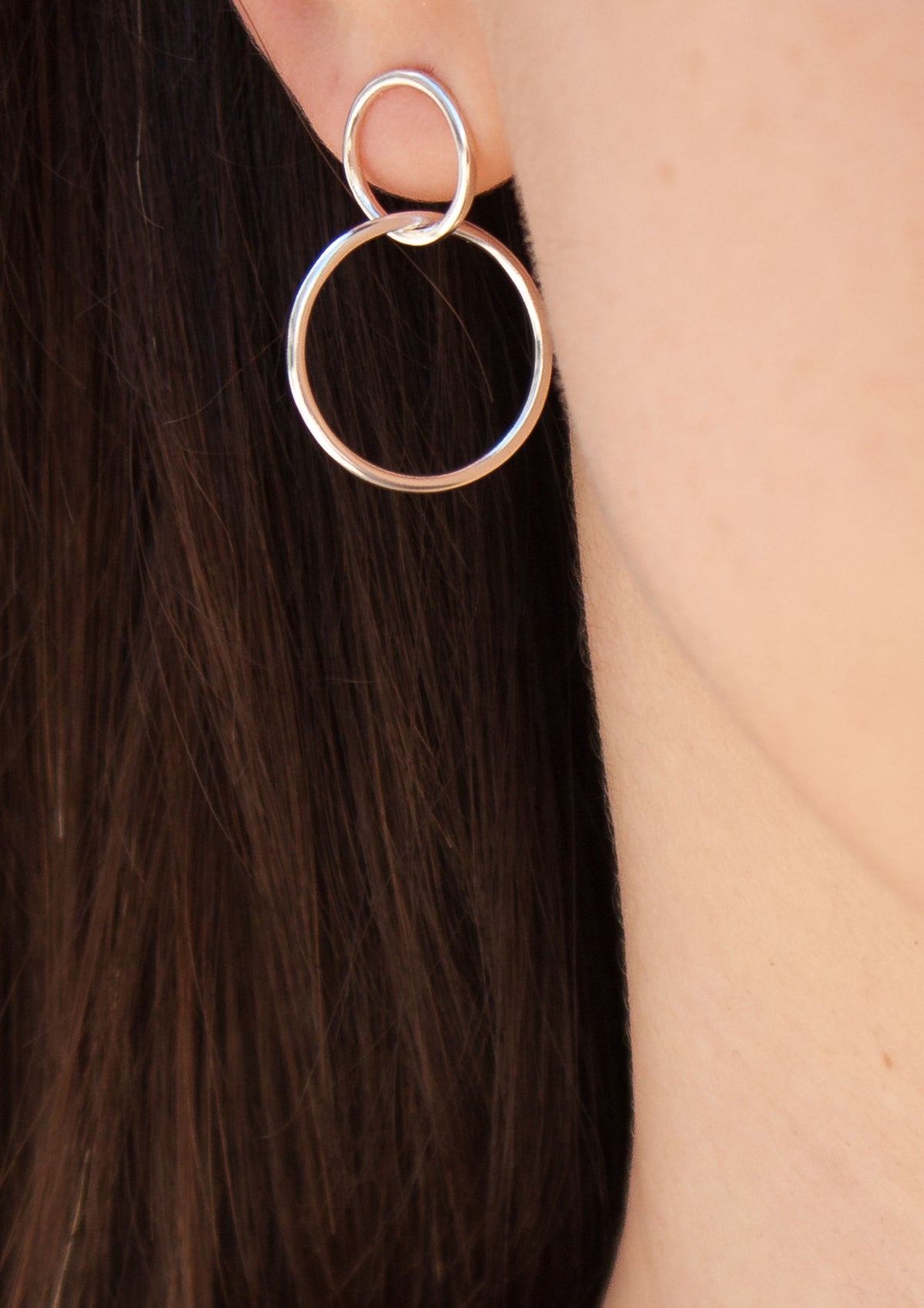 Double hoop earrings