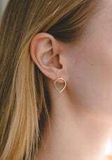 Gold teardrop earrings