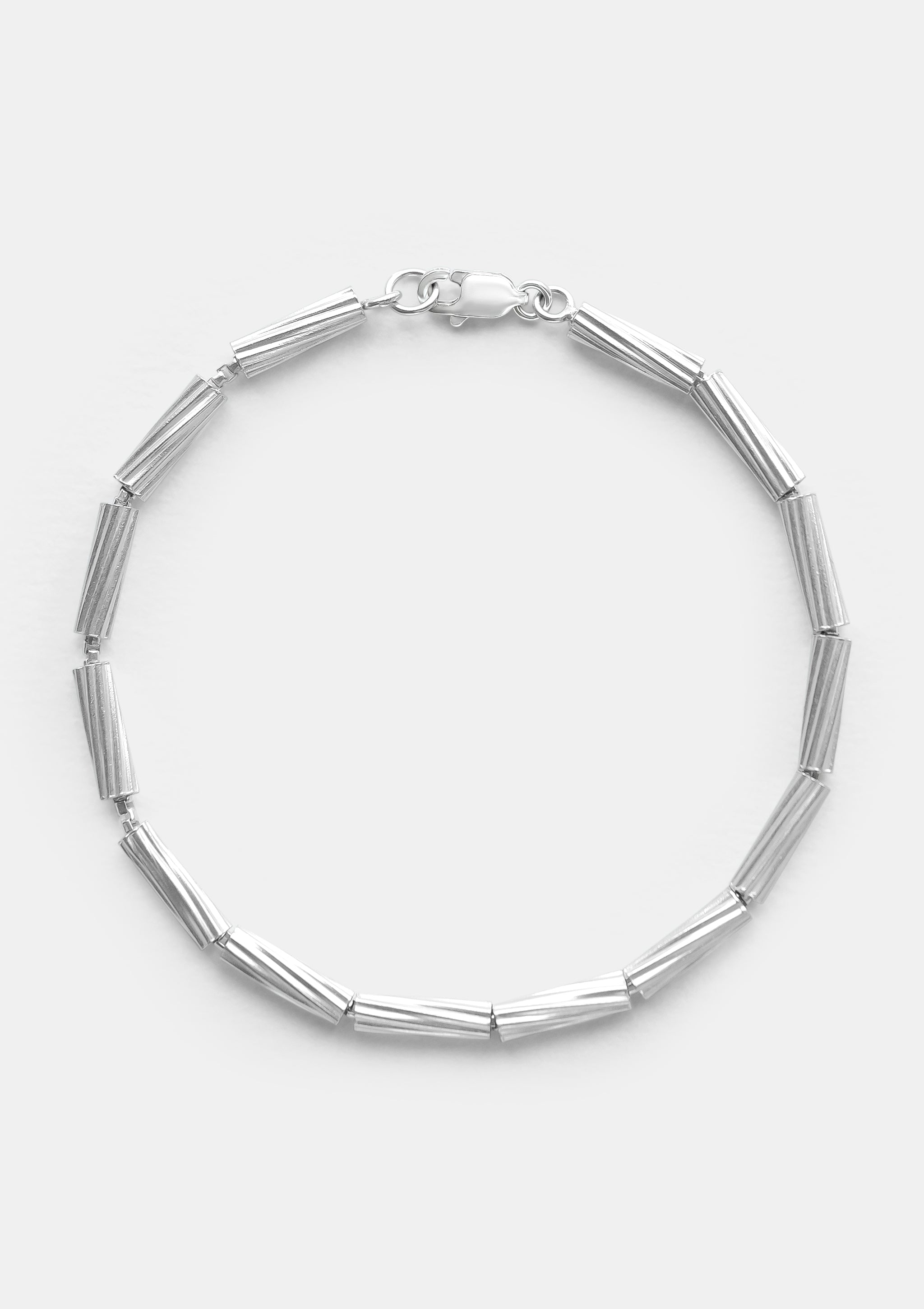 Stripped Silver Bracelet by Sofia Kov – handcrafted in Berlin