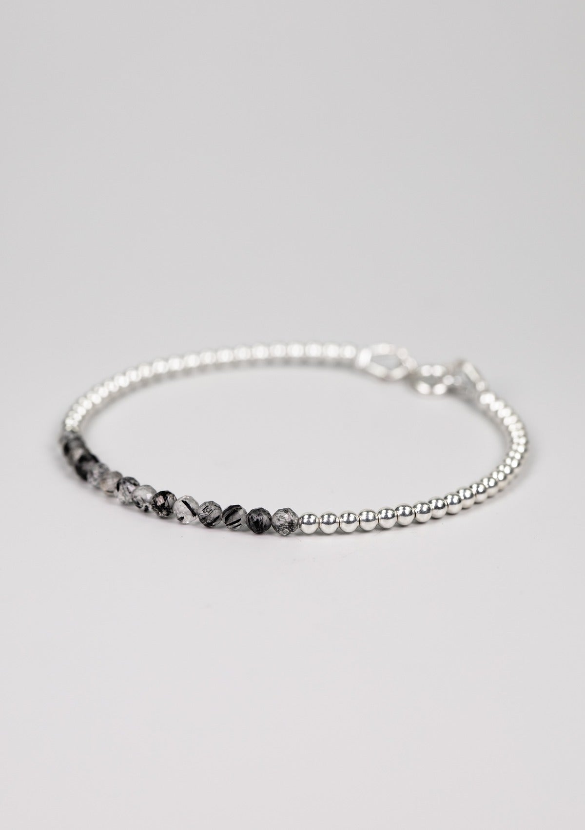 Tourmaline Quartz Beaded Bracelet