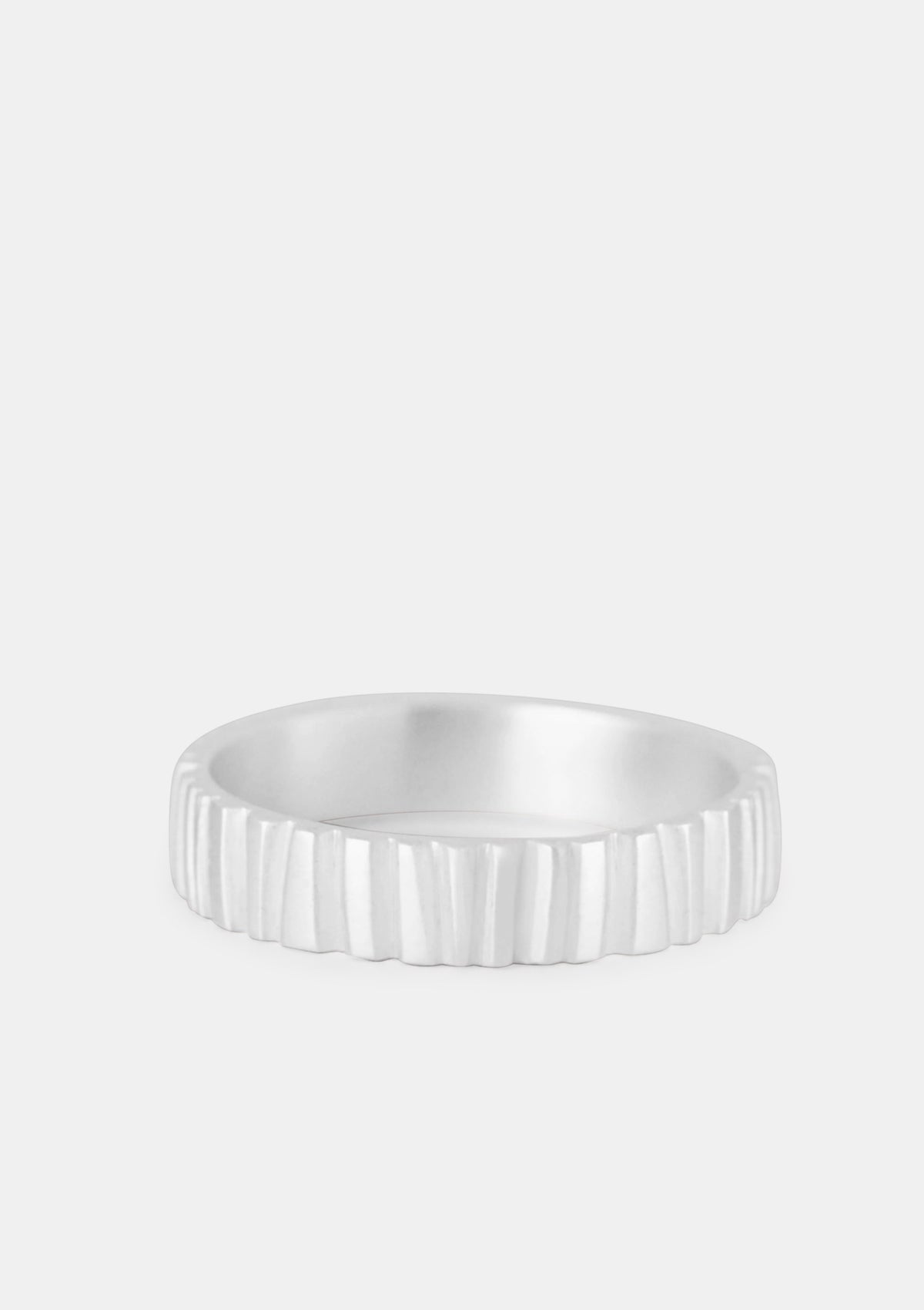 Tree bark ring in sterling silver by Sofia Kov – product view