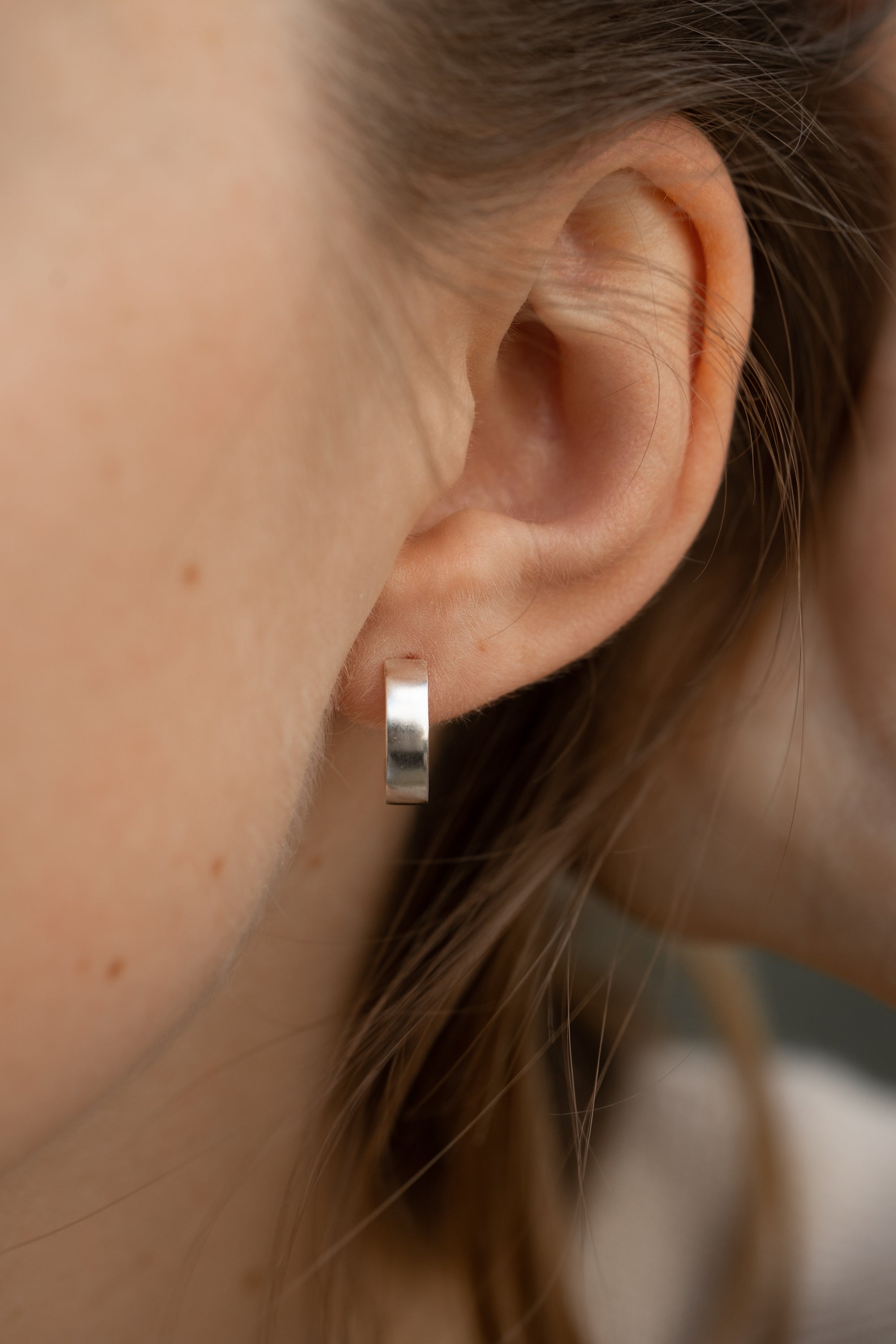Small hoop earrings