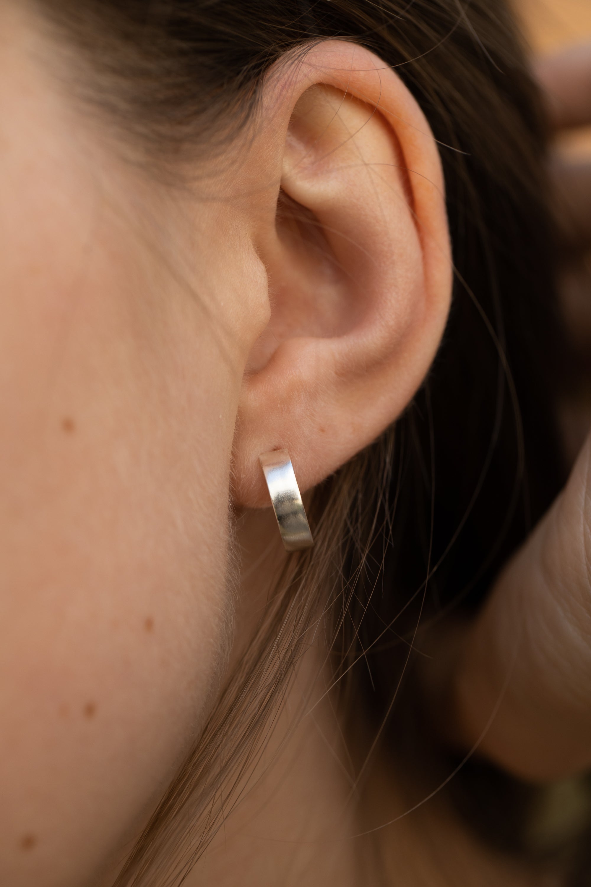 Small hoop earrings