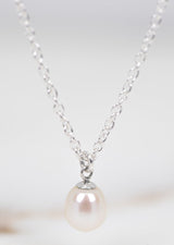 White pearl necklace