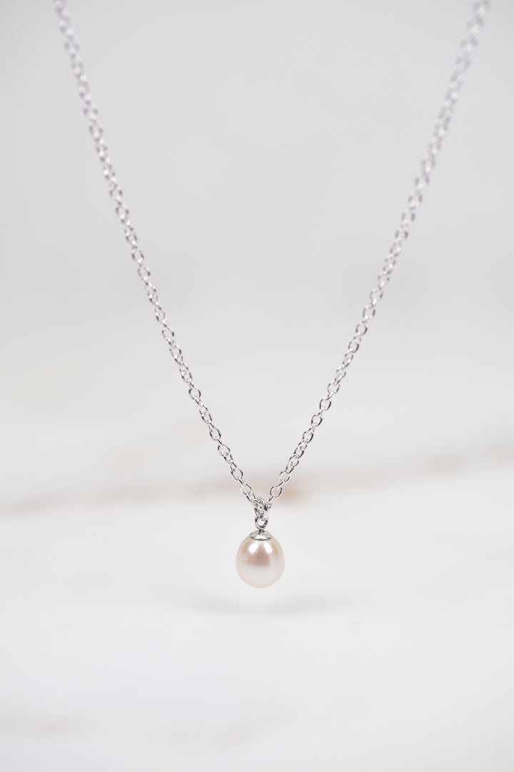 White pearl necklace