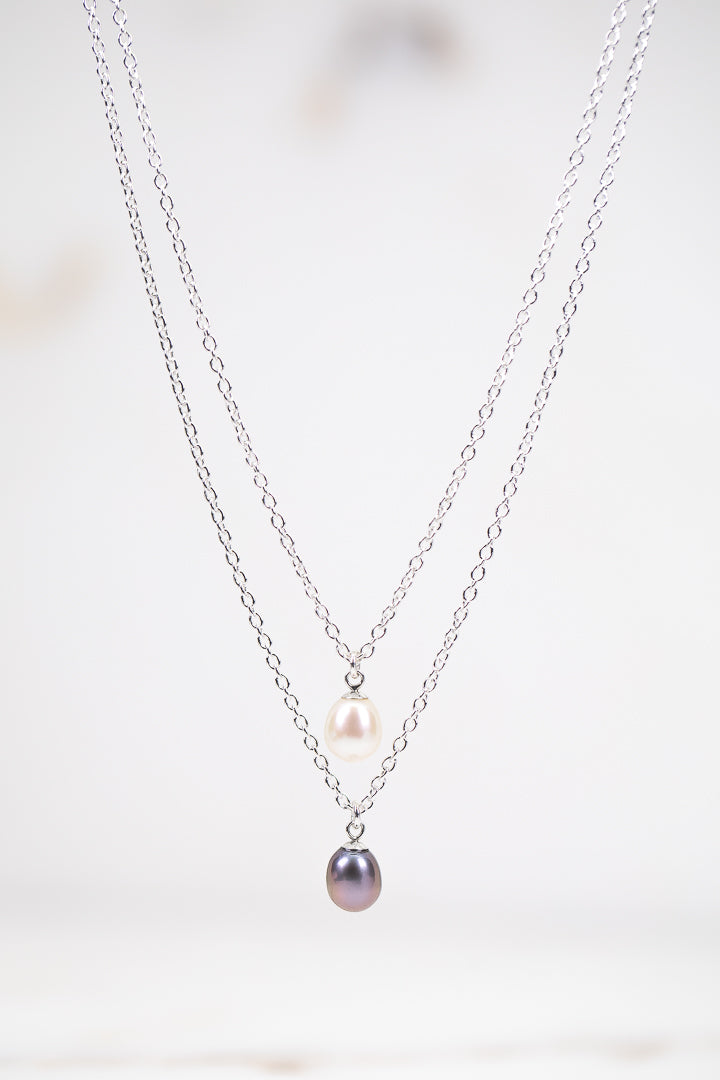 White pearl necklace