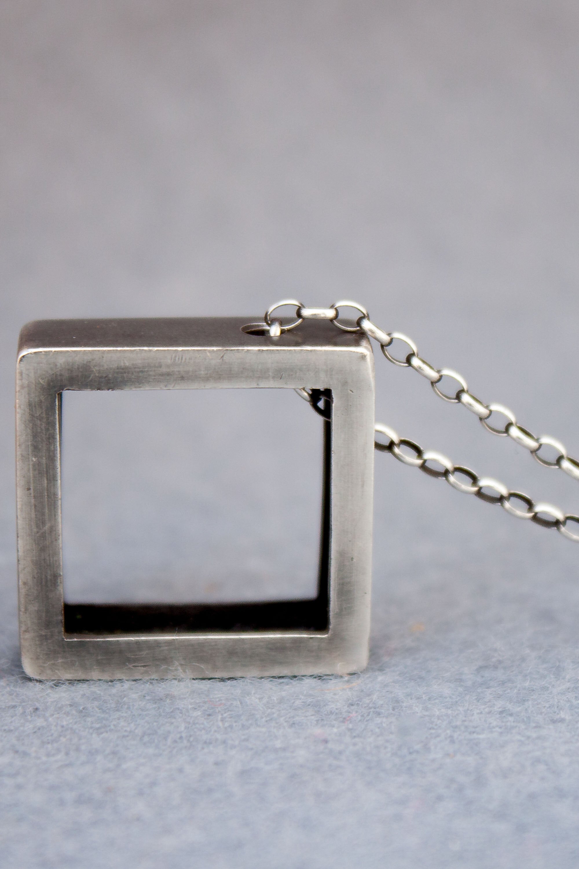 Large square necklace