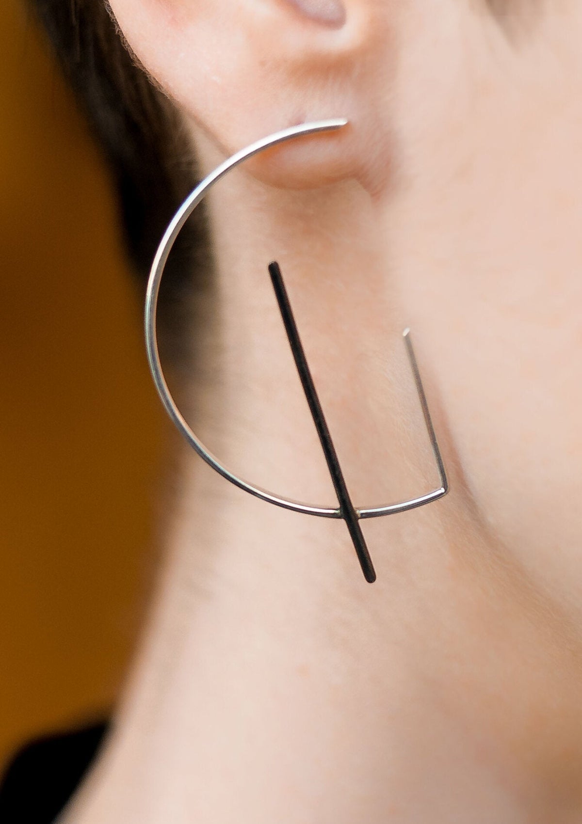 Große geometrische Ohrringe