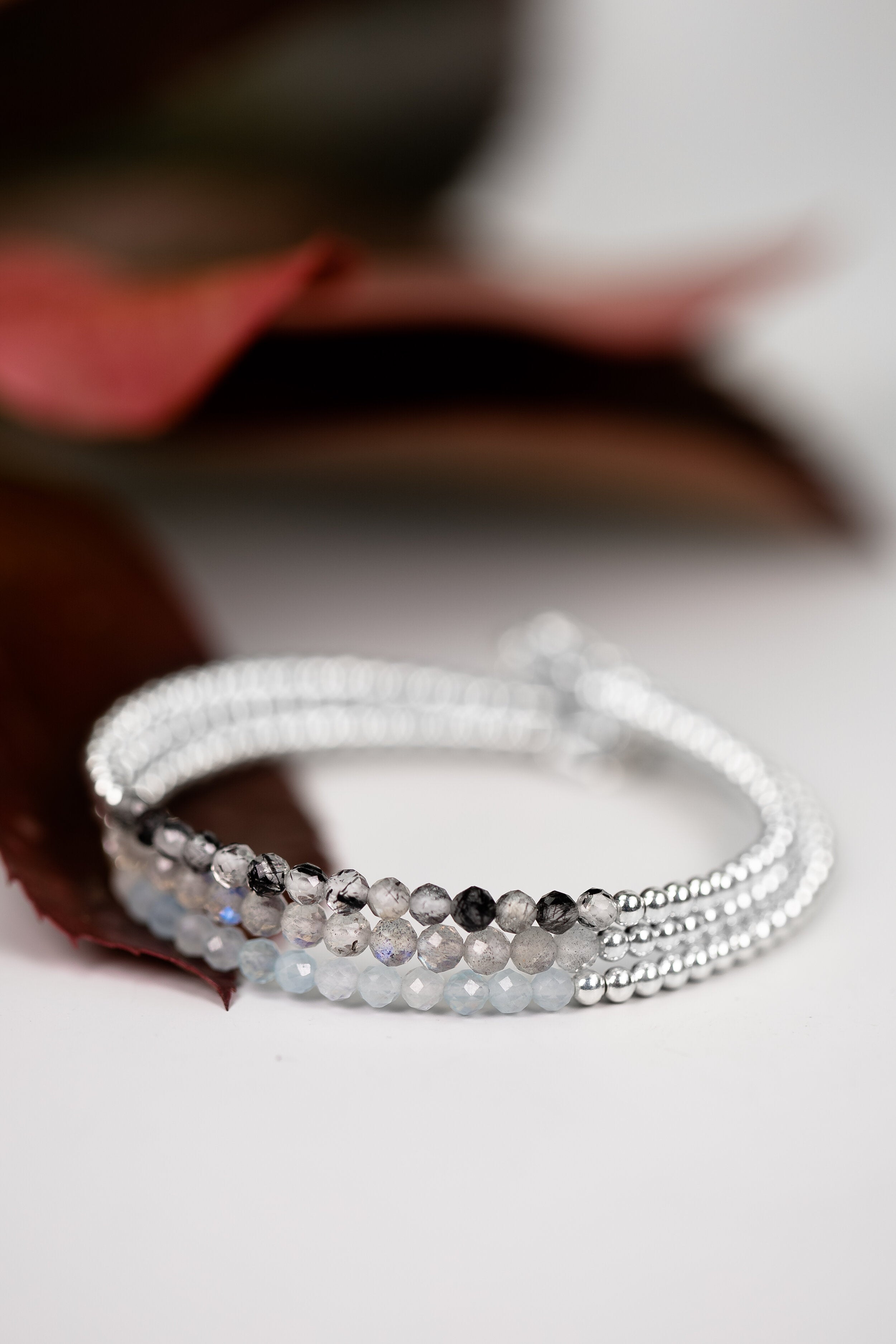 Labradorite beaded bracelet