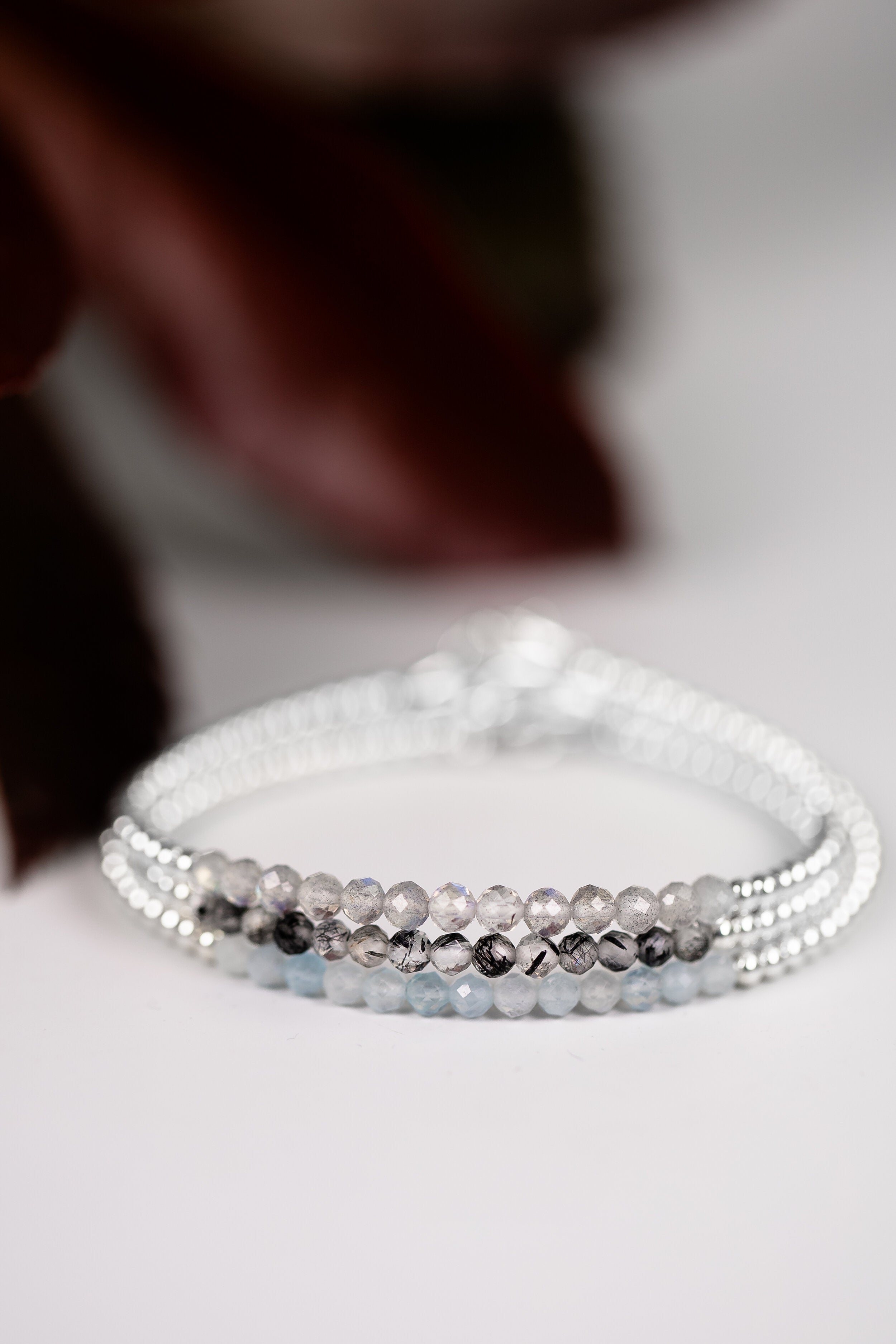 Labradorite beaded bracelet